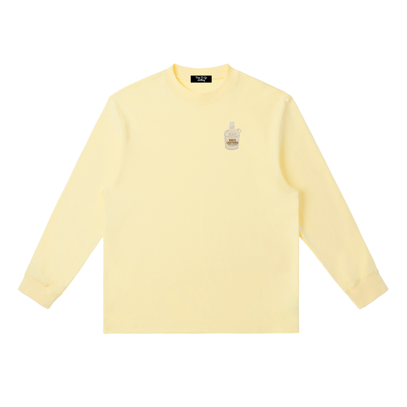 White Lighting "Full Throttle" Crewneck Long-Sleeve T-Shirt