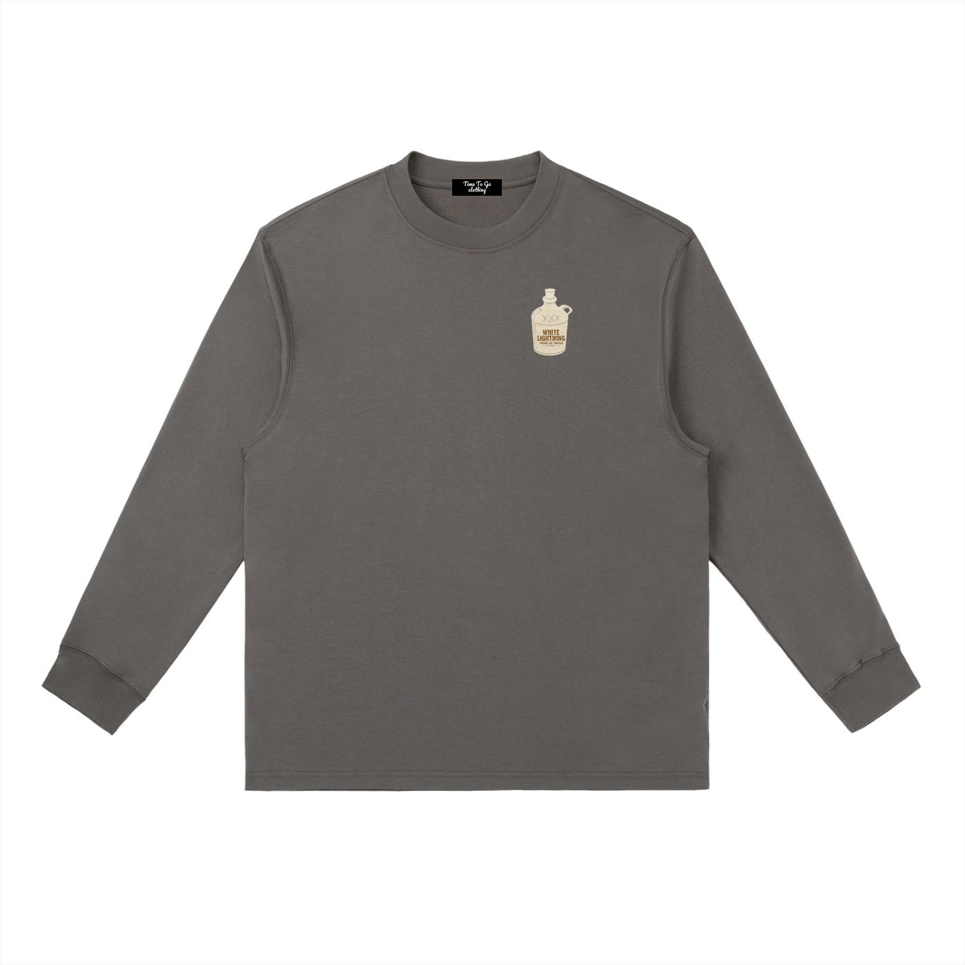 White Lighting "Full Throttle" Crewneck Long-Sleeve T-Shirt
