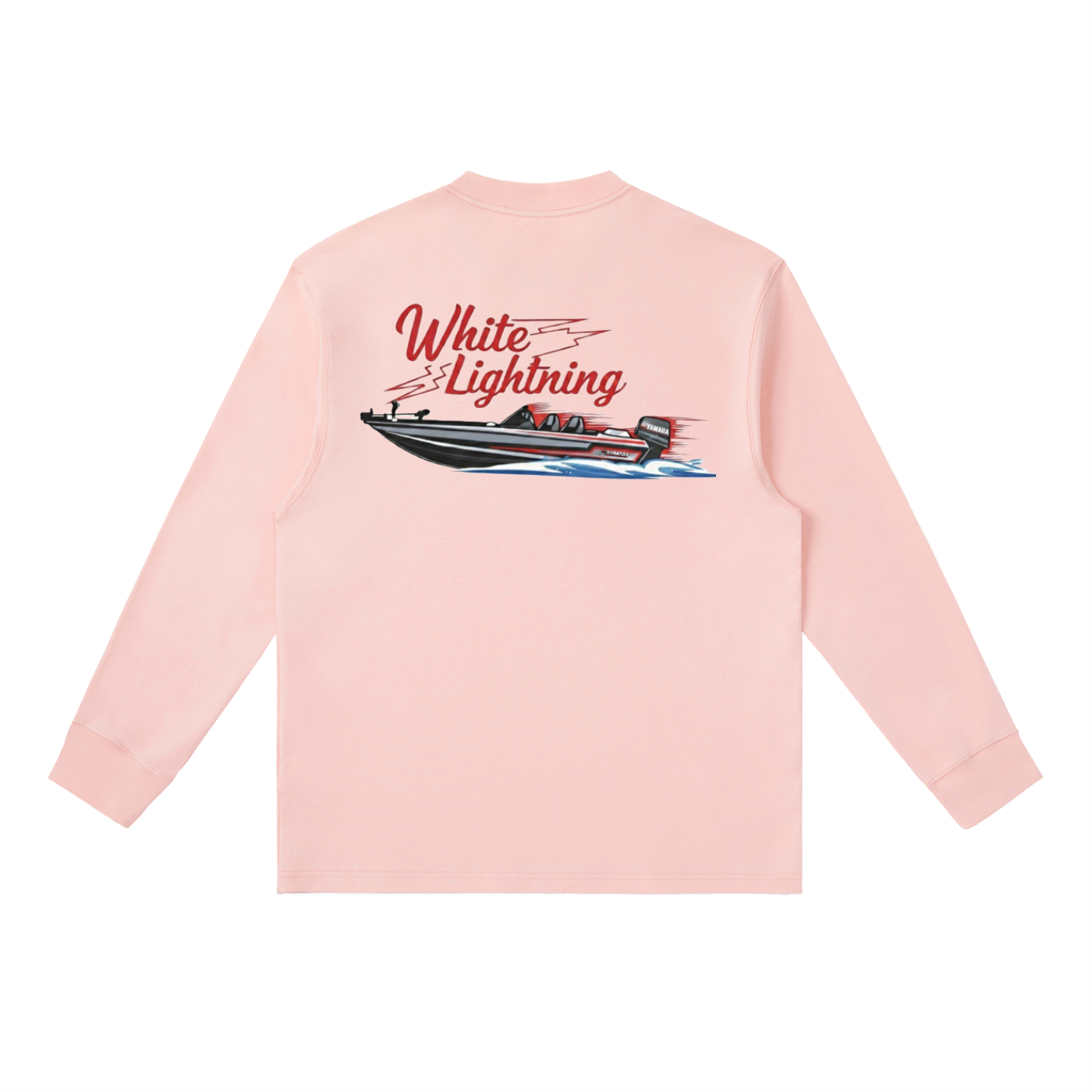 White Lighting "Full Throttle" Crewneck Long-Sleeve T-Shirt
