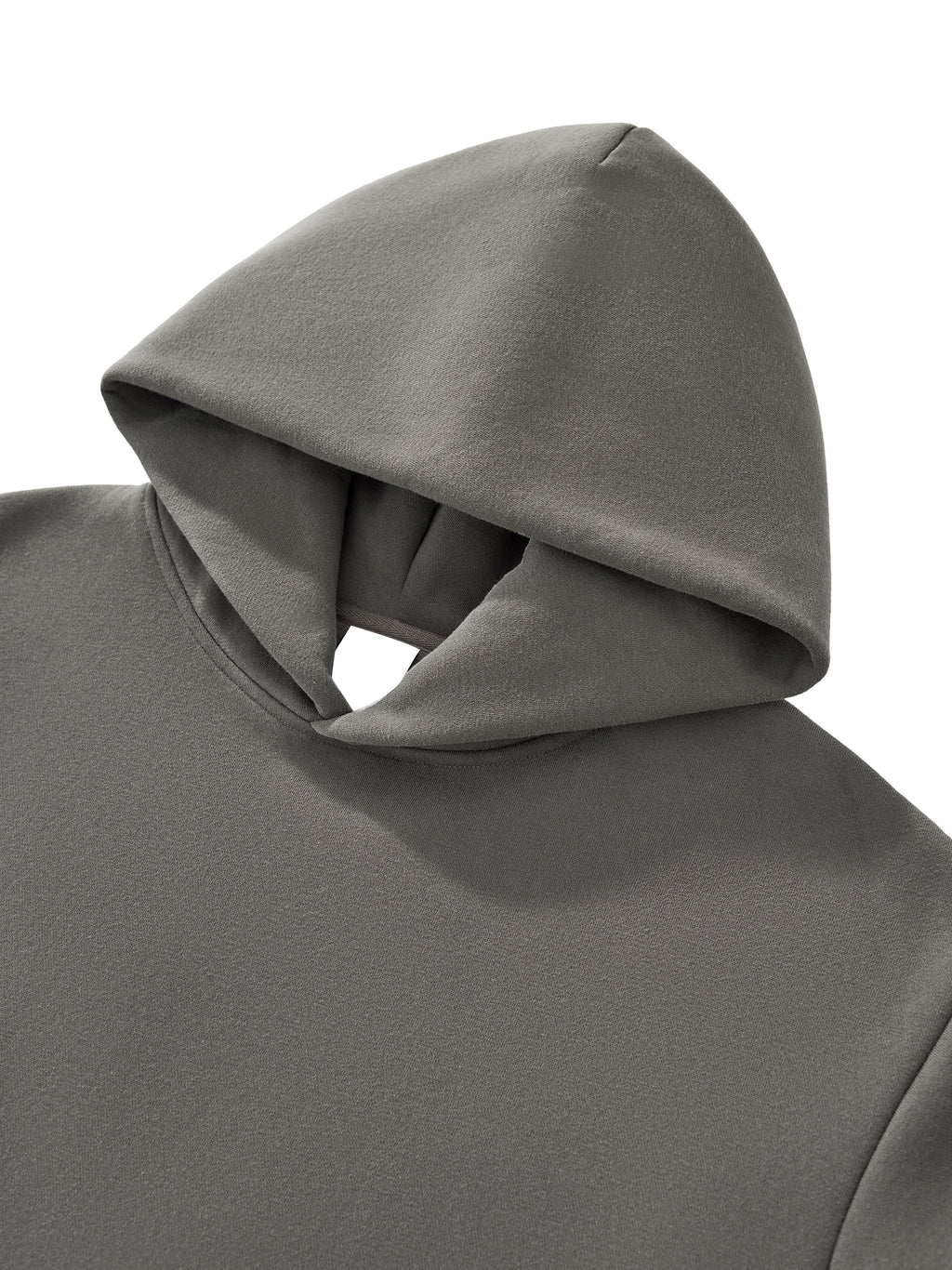 White Lightning "full throttle" Fleeced Boxy Hoodie