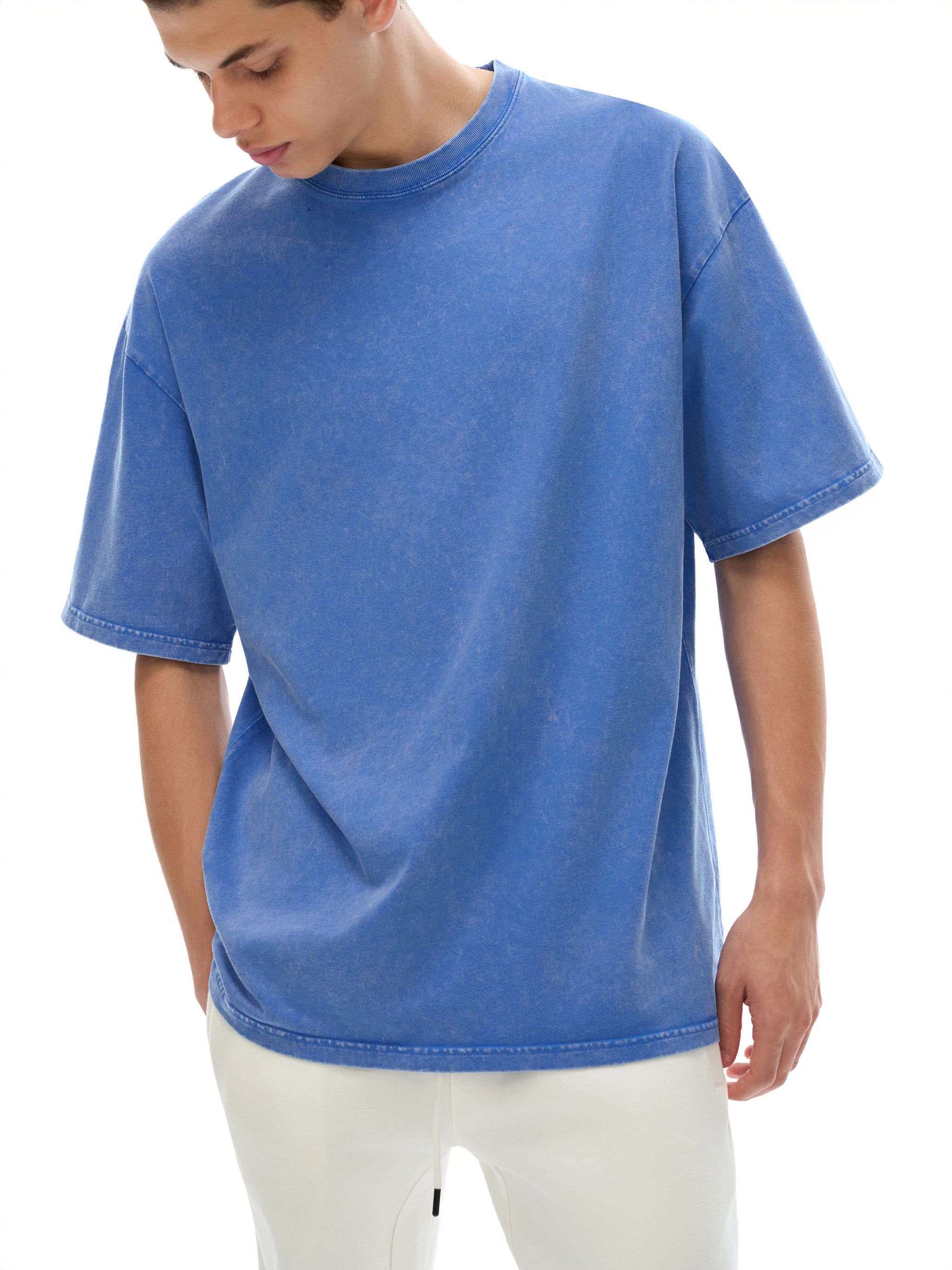 Wentworth Snow Washed Oversized Cotton T-Shirt