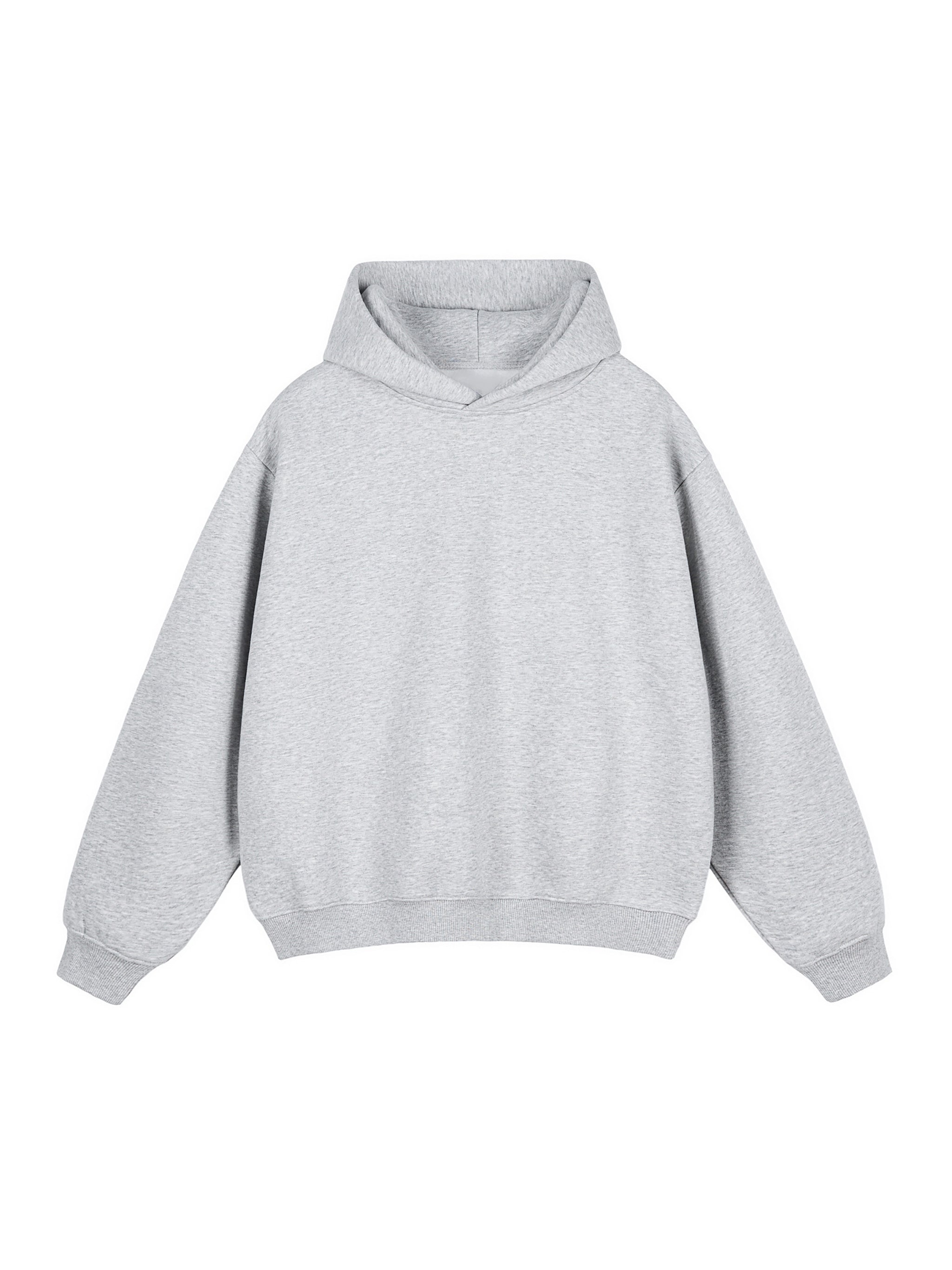 White Lightning "full throttle" Fleeced Boxy Hoodie