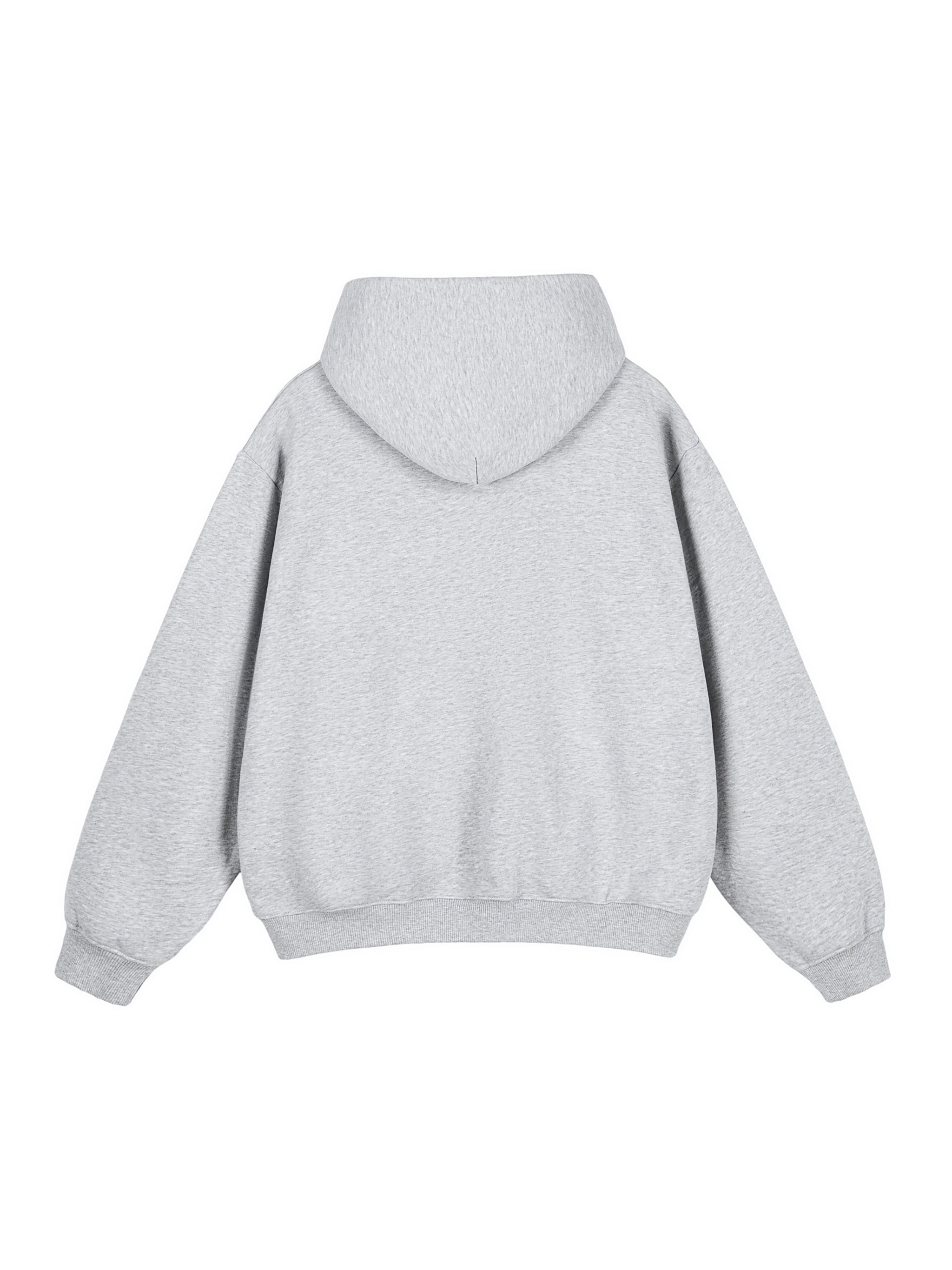 White Lightning "full throttle" Fleeced Boxy Hoodie